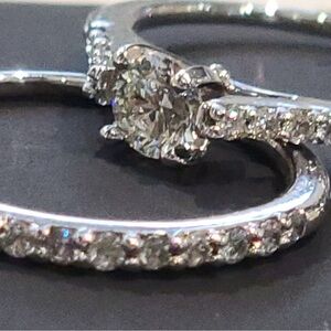 Women’s wedding ring and band